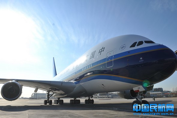 南航A380于10月12日首飞广州-洛杉矶航线