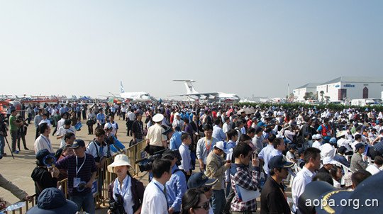 第九届中国航空航天展览会现场