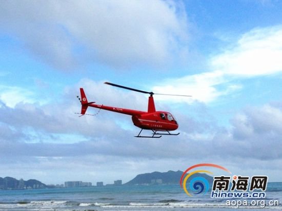 三亚将启直升机低空观光旅游旅游价格正制定中