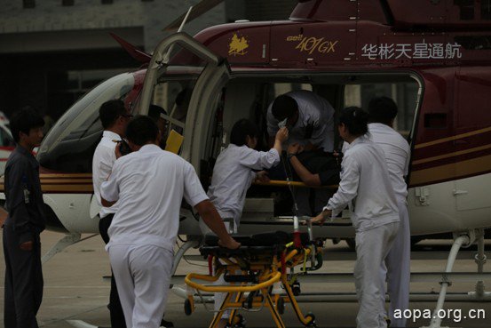 华彬航空全国首架医疗救援直升机投入使用与120完美联姻