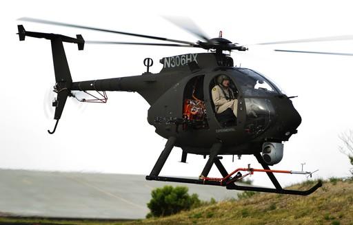 原文配图：AH-6轻型武装直升机