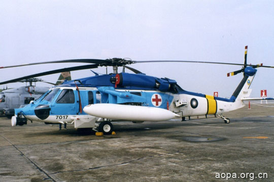 台空军救护队7017号西科斯基S-70C救护直升机