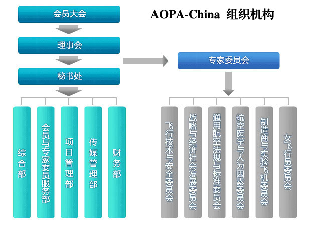 AOPA China组织机构图